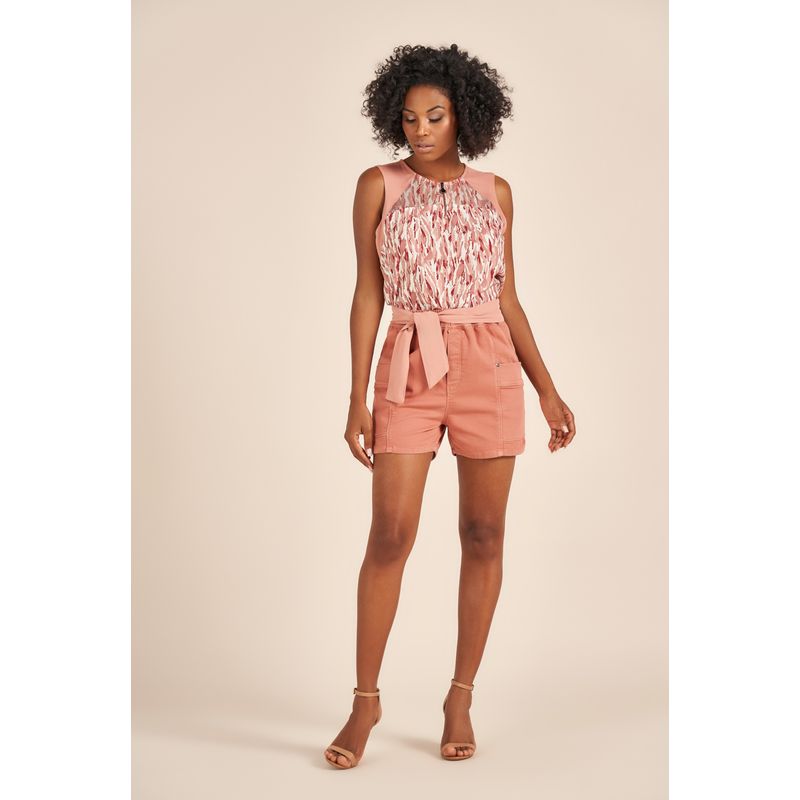 Short Feminino Sarja Mira Rosa Acostamento 90224020-1