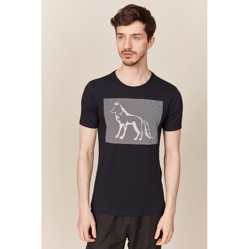 Camiseta-Acostamento-Casual-Terracota-Estampa-Wolf