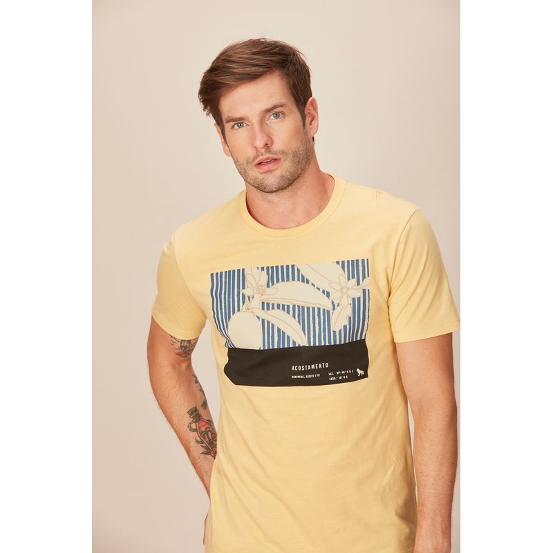 Camiseta-Masculina-Sunset-Estampa-Citrus-Acostamento