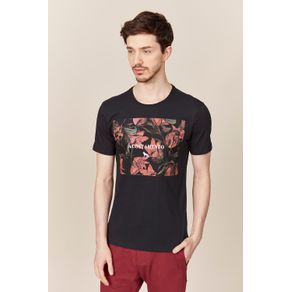 Camiseta-Masculina-Manga-Curta-Estampa-Floral-Acostamento
