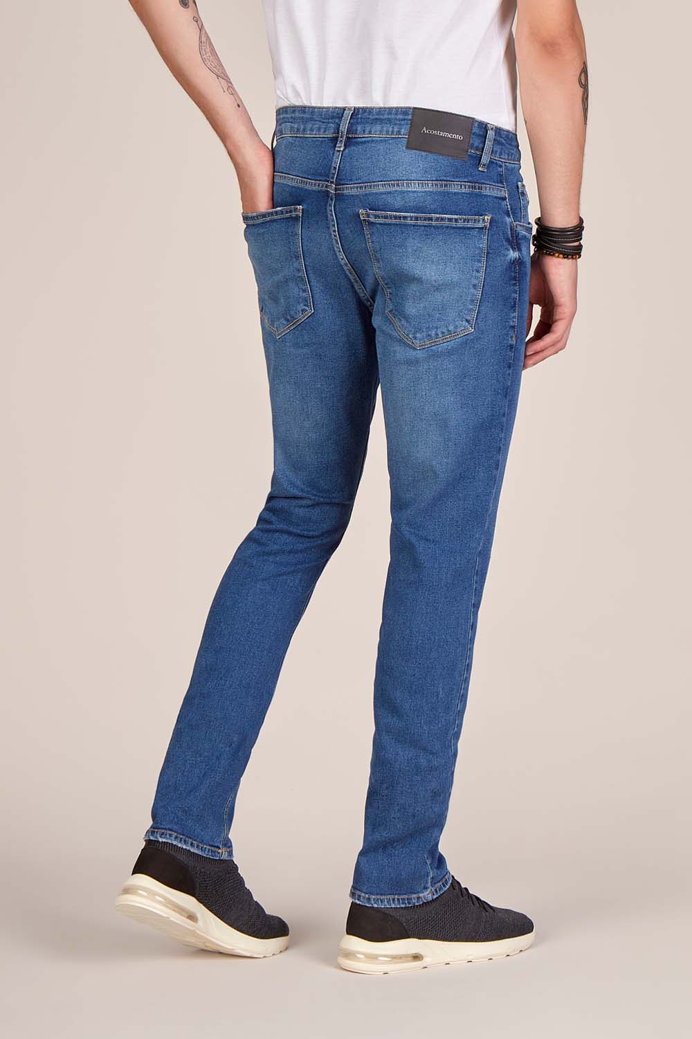 Calça Jeans Masculina Básica Versátil Acostamento