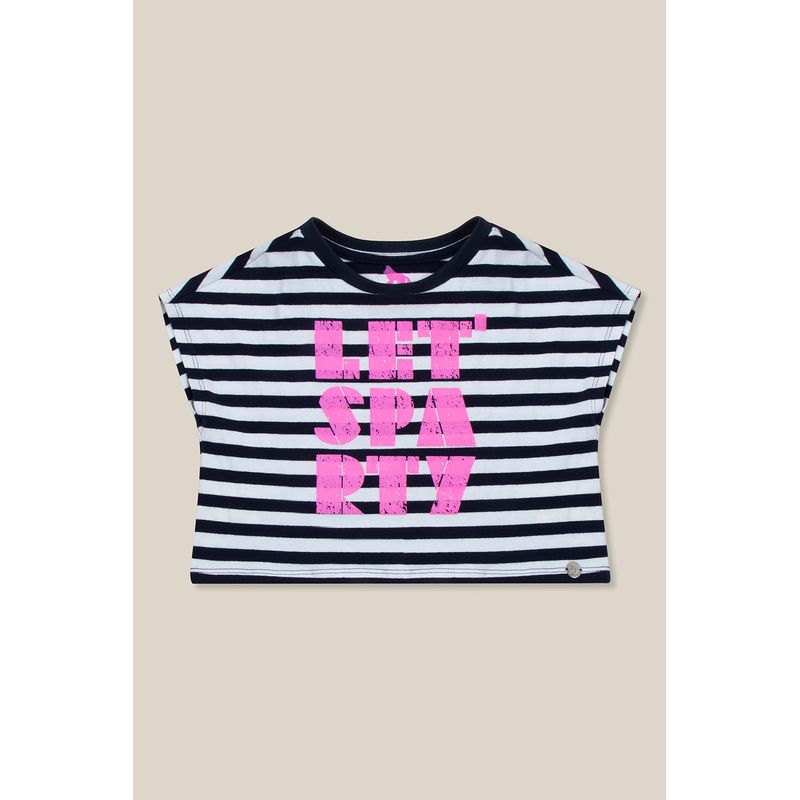 T-shirt-Listrada-Young-Menina-Acostamento