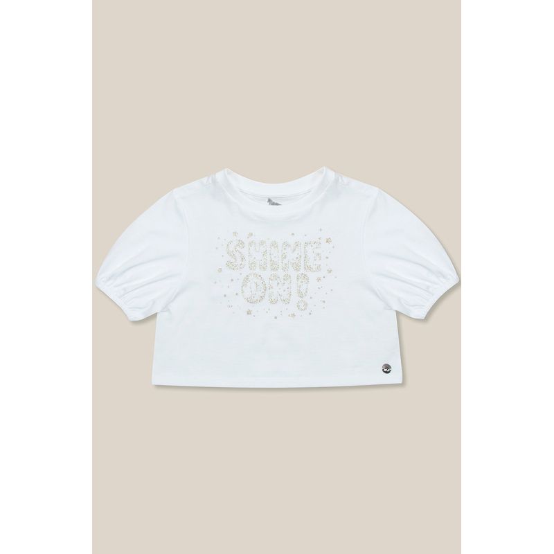 T-Shirt-Shine-On-Young-Menina-Acostamento