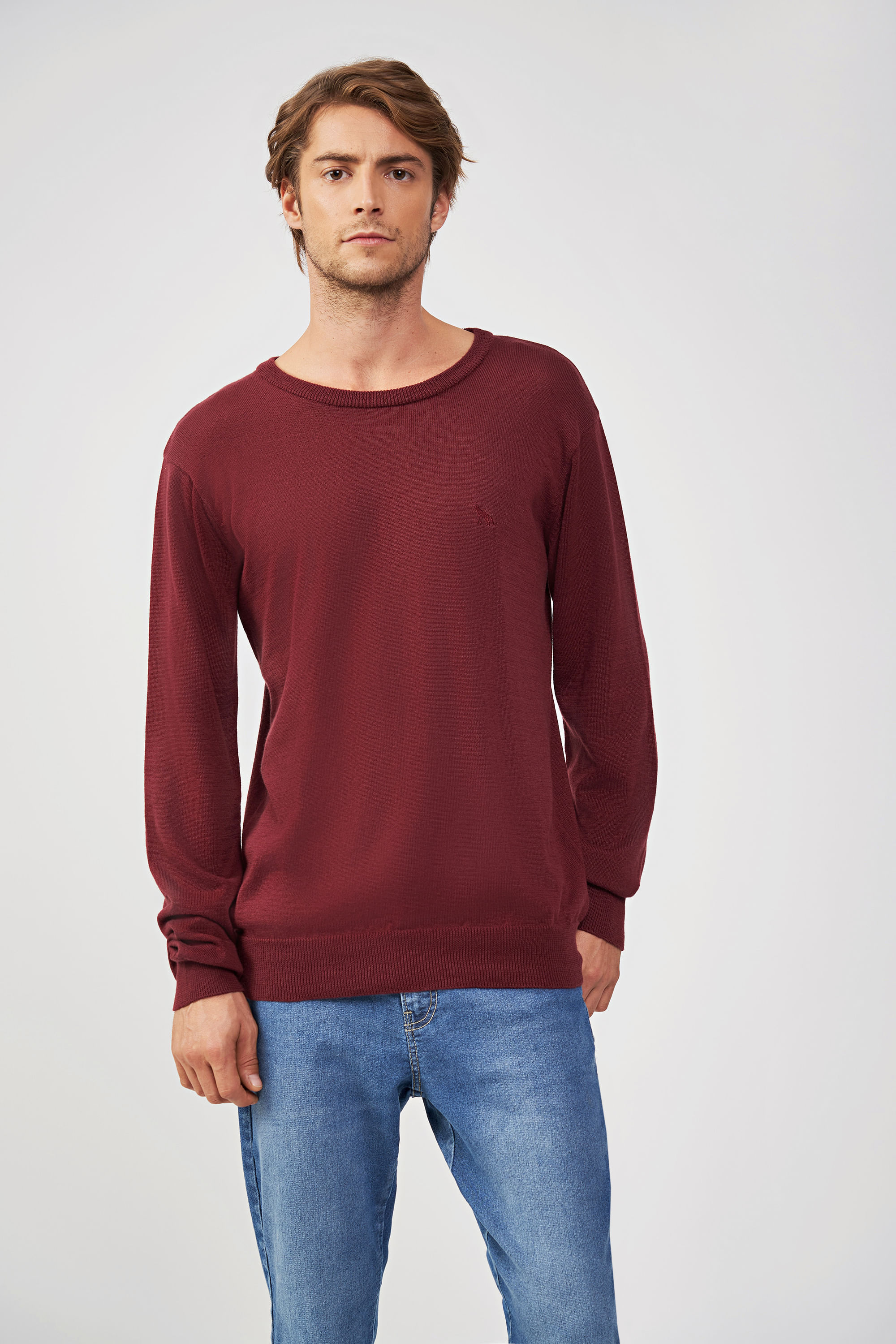 Tricot Gola Careca Masculina Acostamento