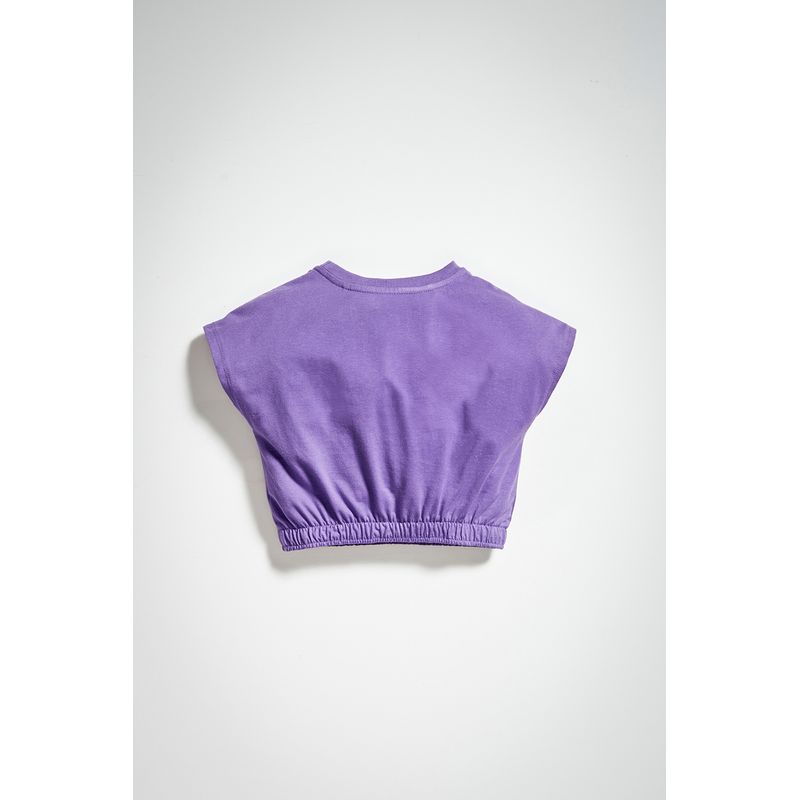 T-shirt-Space-Young-Menina-Acostamento