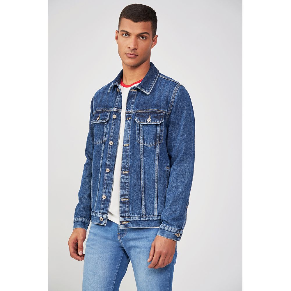 Jaqueta jeans acostamento cheap