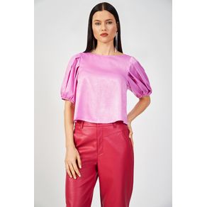 Blusa-Metalizada-Manga-Bufante-Feminina-Acostamento