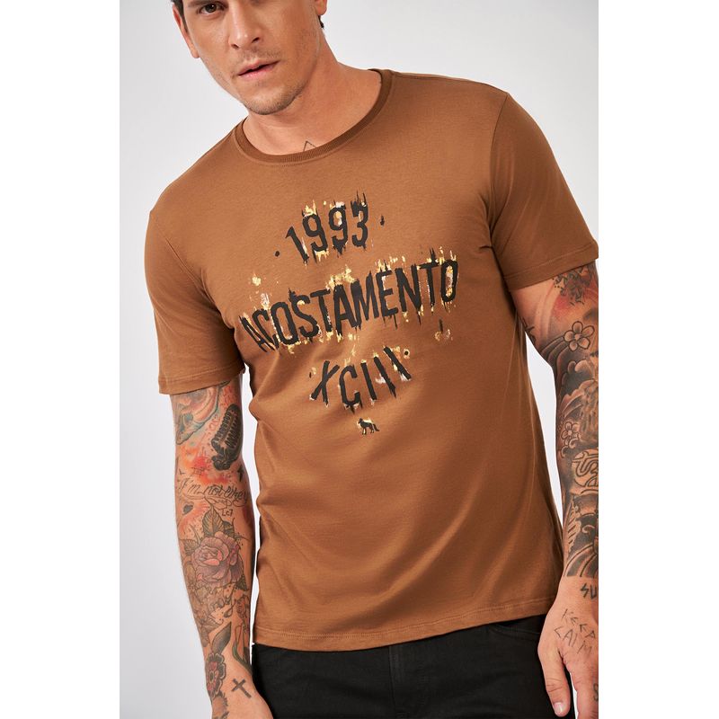 Camiseta-Casual-Masculina-Lettering-Old-Acostamento