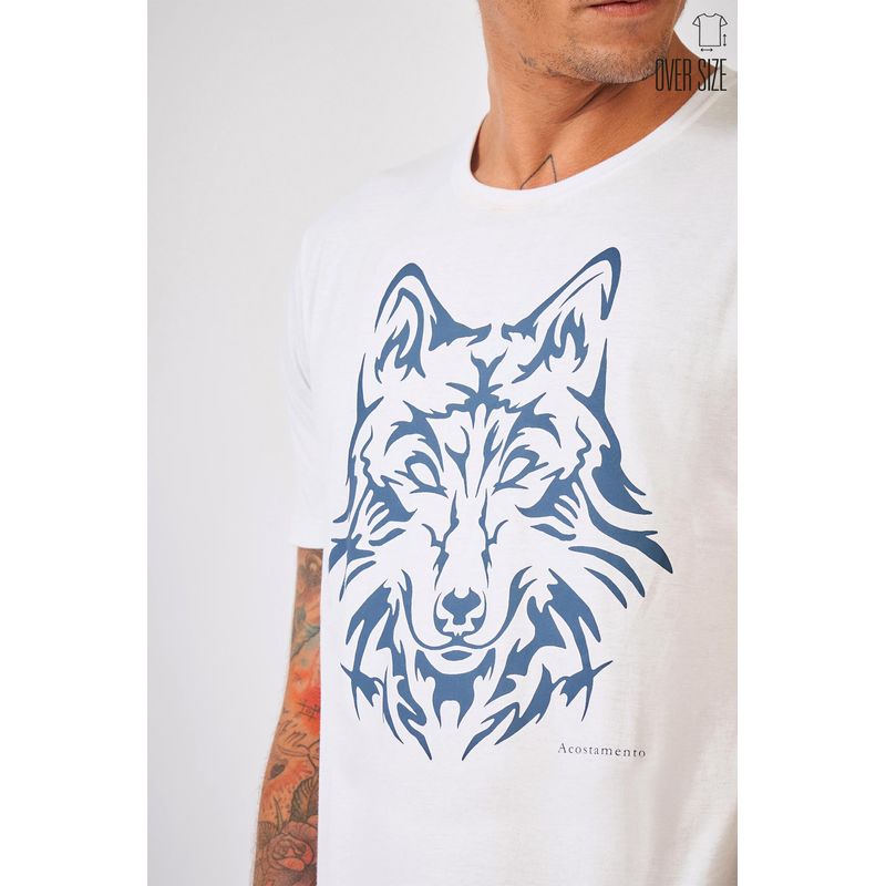 Camiseta-Wolf-Tribal-Masculina-Oversize-Acostamento