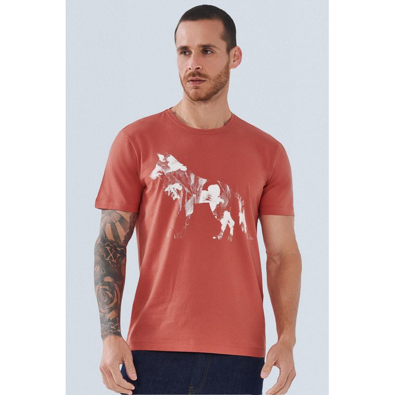 Camiseta-Wolf-In-Flower-Masculina-Acostamento