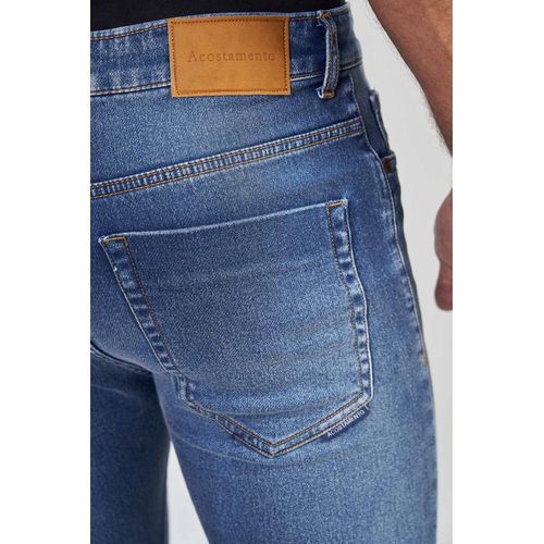 Calça Jeans Rock Barra Desfeita Masculina Acostamento - Acostamento