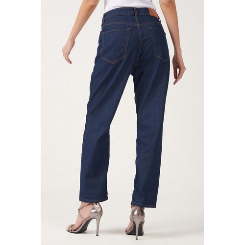 Calça Jeans Mom Basic Feminina Acostamento Acostamento