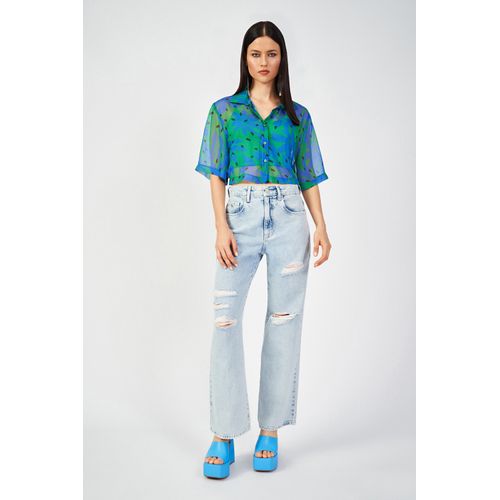 Camisa Fashion Tropical Feminina Acostamento Acostamento