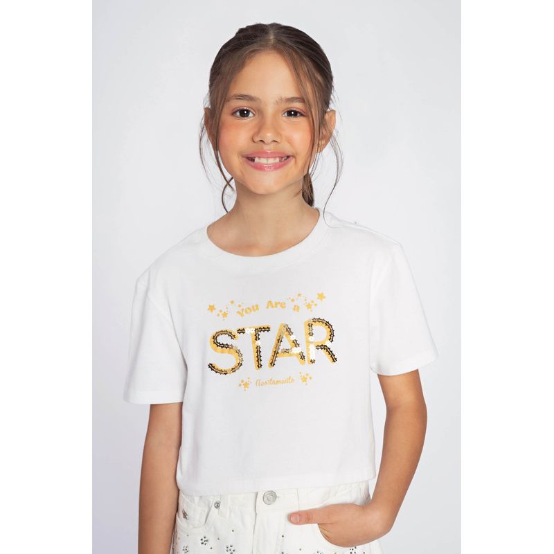 T-Shirt-Star-Shinne-Menina-Acostamento-Kids