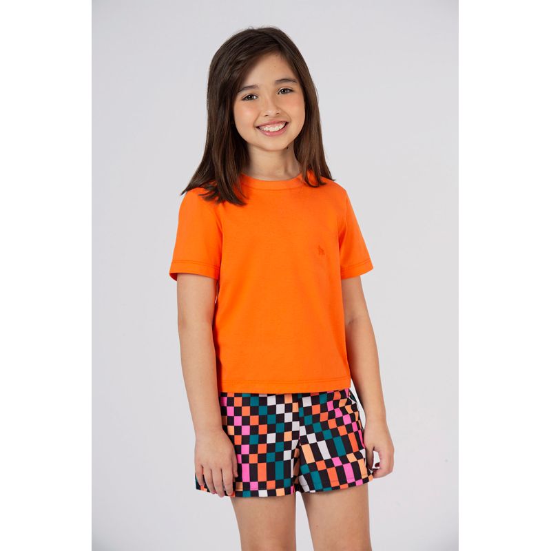 T-Shirt-Mini-Lobo-Menina-Acostamento-Kids