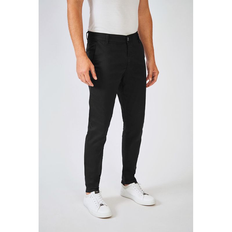 Calca-Sarja-Casual-Masculina-Bolso-Faca-Acostamento