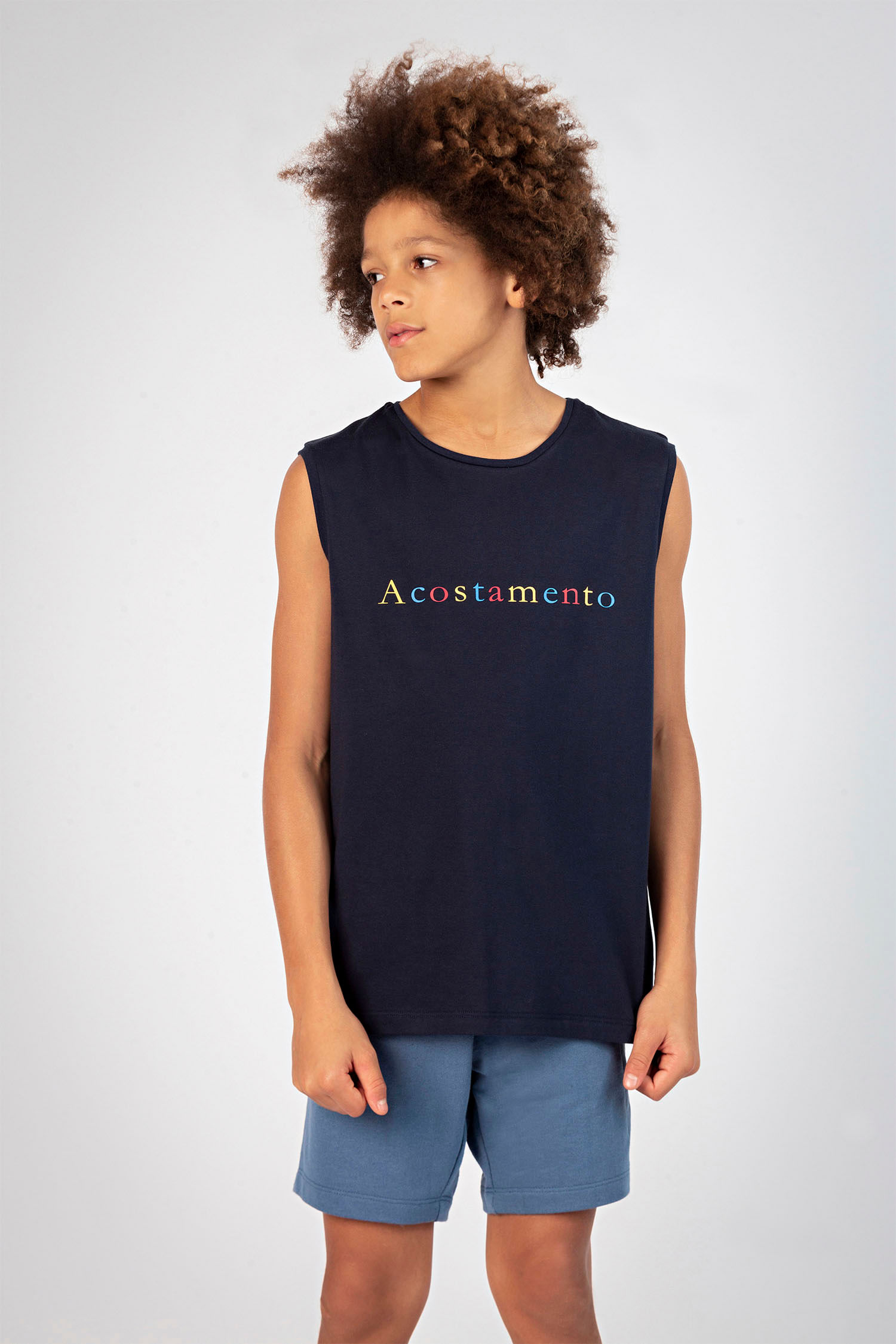 Regata Lettering Color Young Menino Acostamento