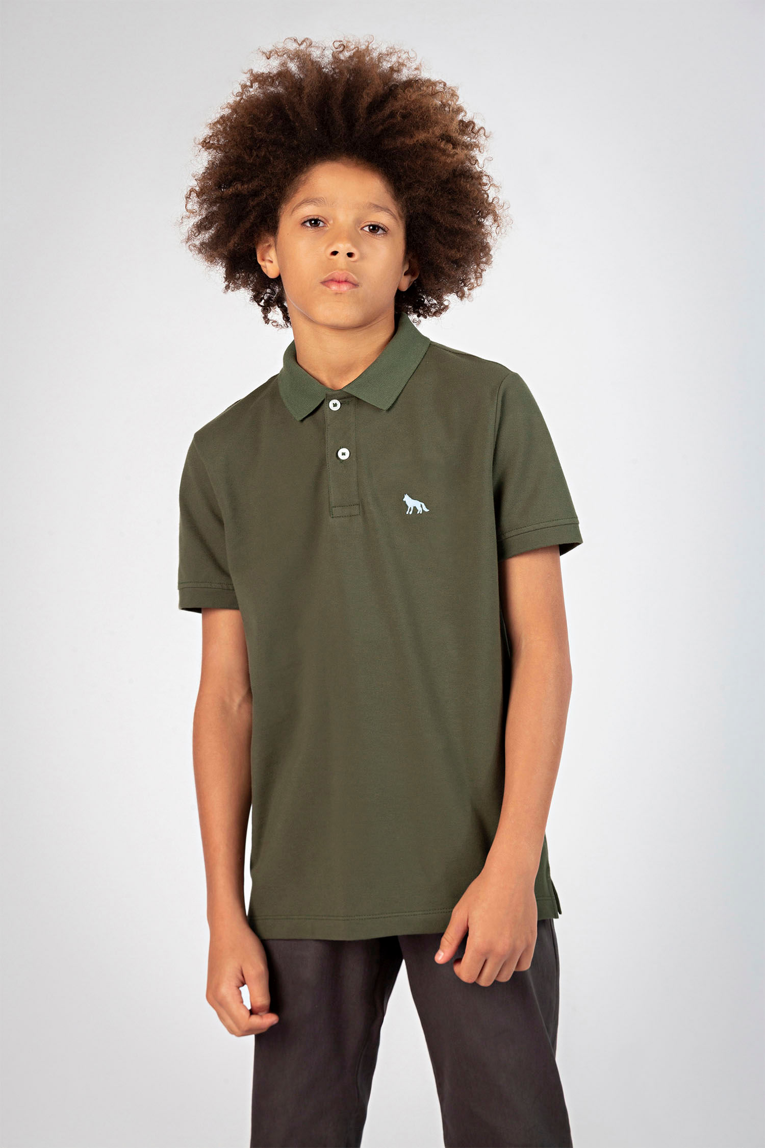 Polo Essential Young Menino Acostamento