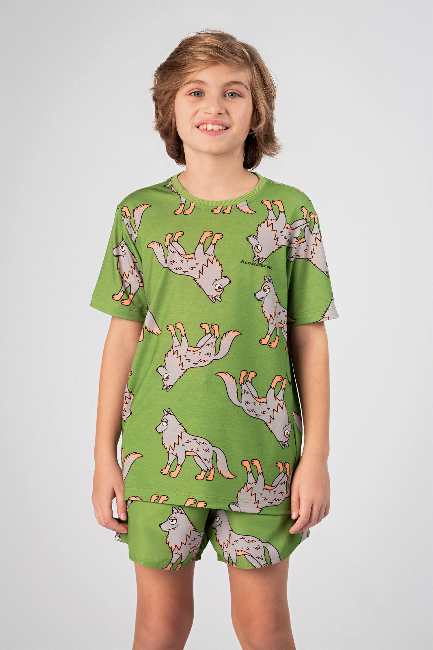 Camiseta Multi Lobos Menino Acostamento Kids