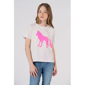T-Shirt-Wolf-Frente-Young-Menina-Acostamento
