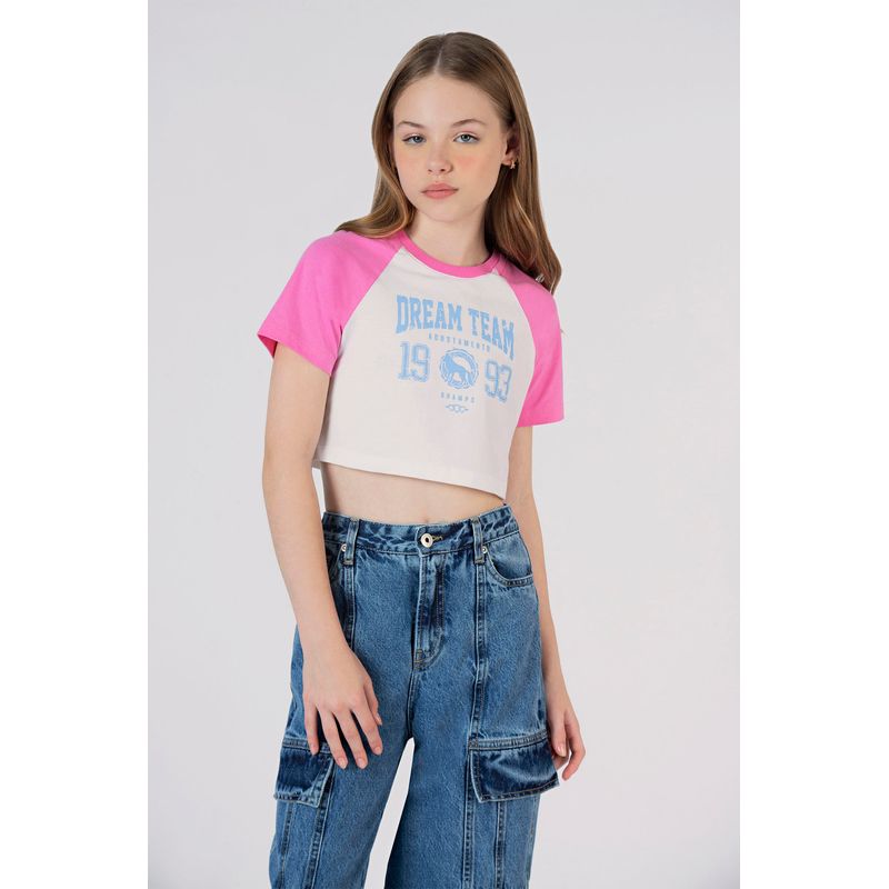 T-Shirt-Dream-Team-Young-Menina-Acostamento