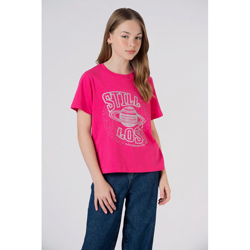 T-Shirt-Still-Lost-Young-Menina-Acostamento
