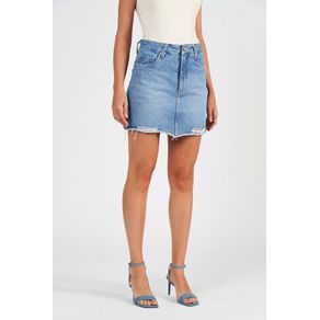 Saia-Jeans-Desfiada-Feminina-Acostamento Saia-Jeans-Desfiada-Feminina-Acostamento