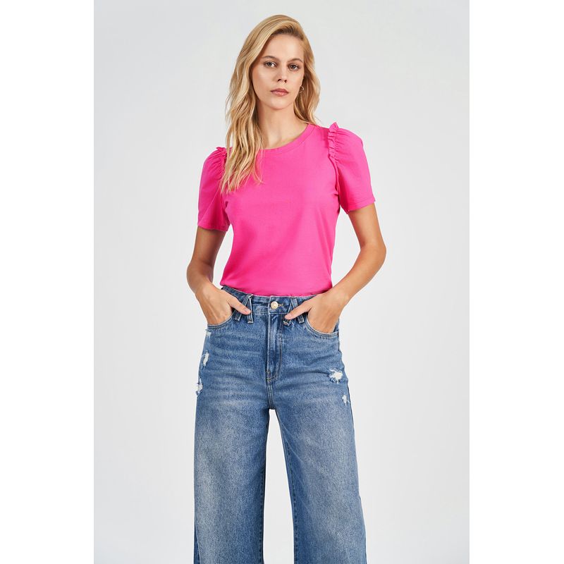 T-Shirt-Franzida-Feminina-Acostamento