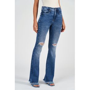 Calca-Jeans-Flare-Barra-Desfiada-Feminina-Acostamento