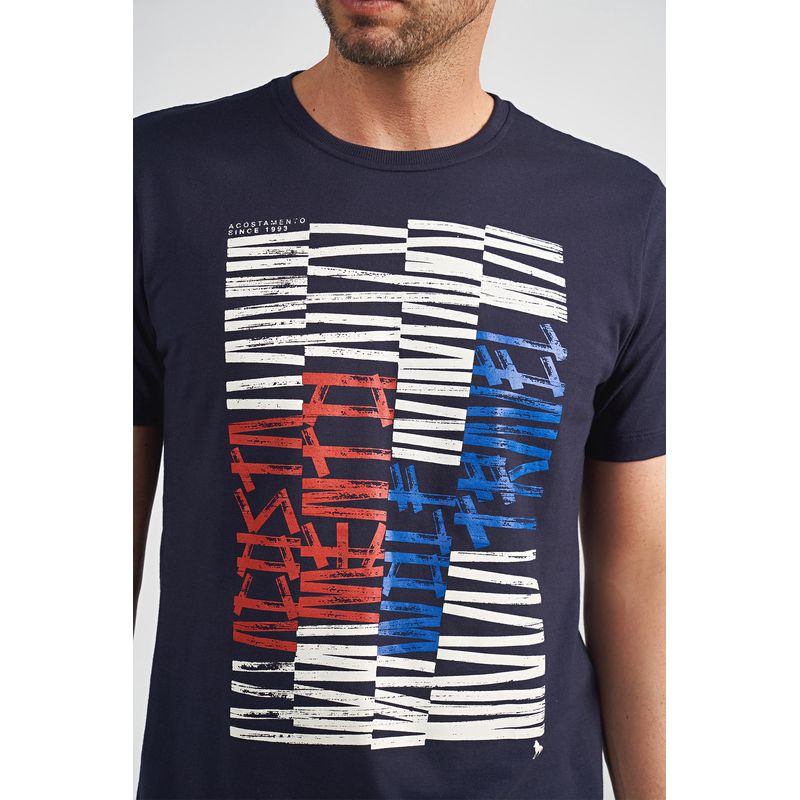 Camiseta-Casual-Escrita-Masculina-Acostamento