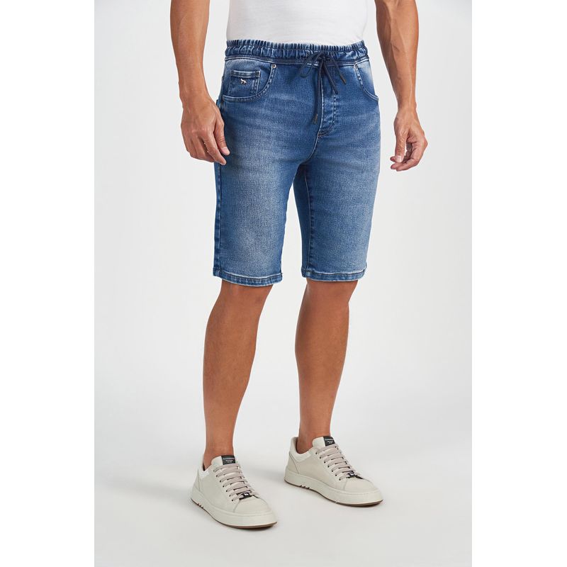 Bermuda-Jeans-Cos-Elastico-Masculina-Acostamento