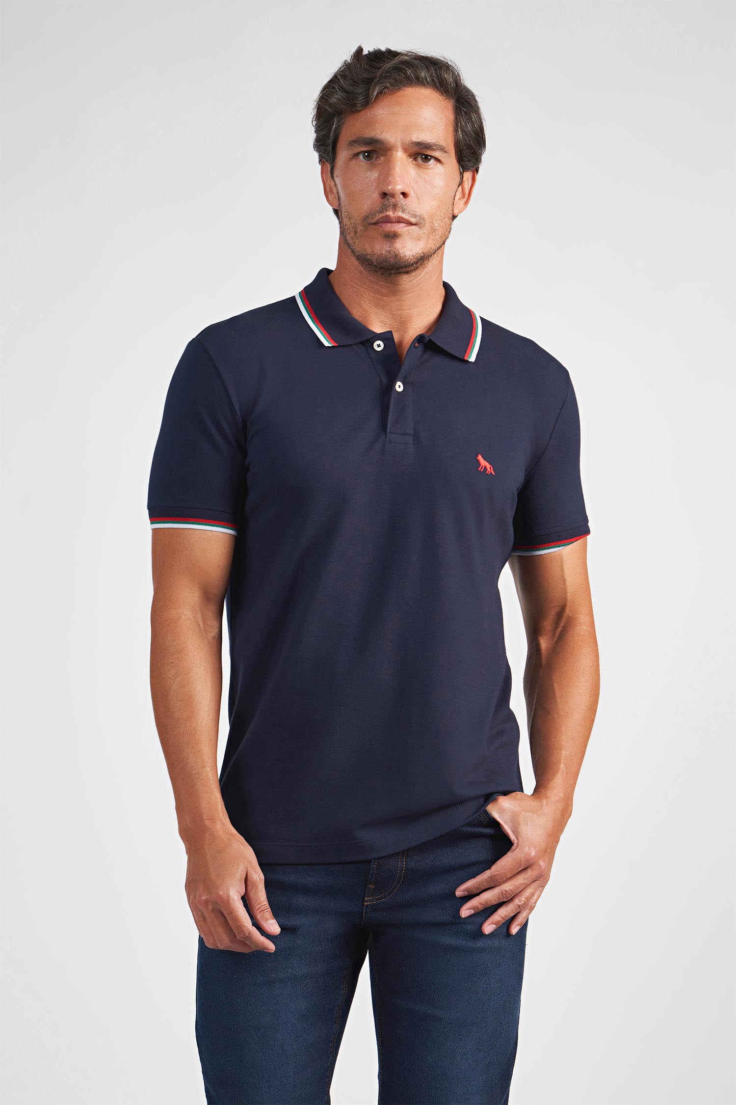 Polo Gola Line Masculina Acostamento
