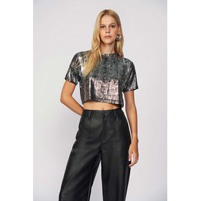 T-Shirt-Black-Metallic-Feminina-Acostamento T-Shirt-Black-Metallic-Feminina-Acostamento