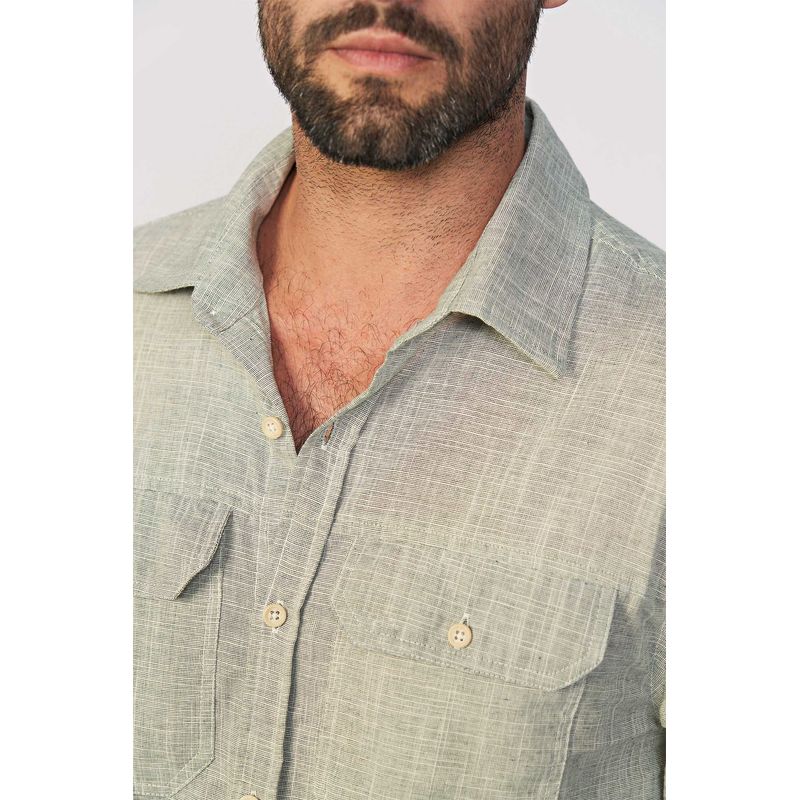 Camisa-Casual-Chambray-Masculina-Acostamento