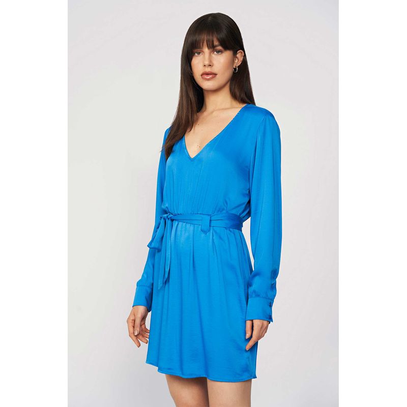 Vestido-Manga-Longa-com-Cinto-Feminino-Acostamento