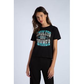 T-shirt-Summer-Young-menina-Acostamento