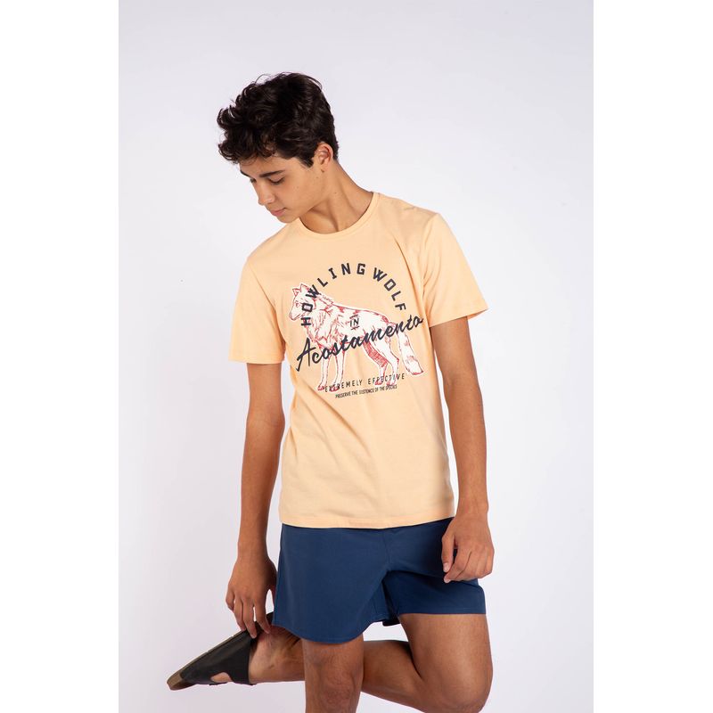 Camiseta-Howling-Wolf-Young-Menino-Acostamento