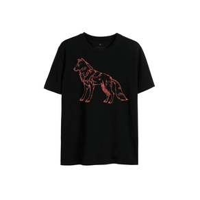 Camiseta-Lobo-Rascunho-Masculina-Acostamento