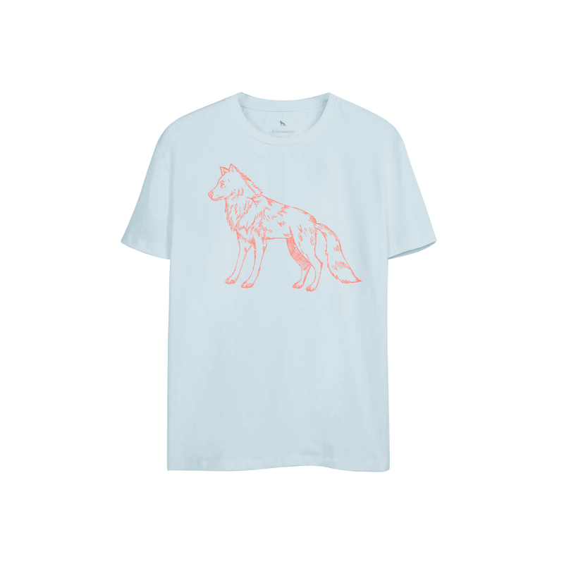Camiseta-Lobo-Rascunho-Masculina-Acostamento