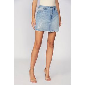 Saia-Jeans-Curta-Brilliance-Feminina-Acostamento Saia-Jeans-Curta-Brilliance-Feminina-Acostamento