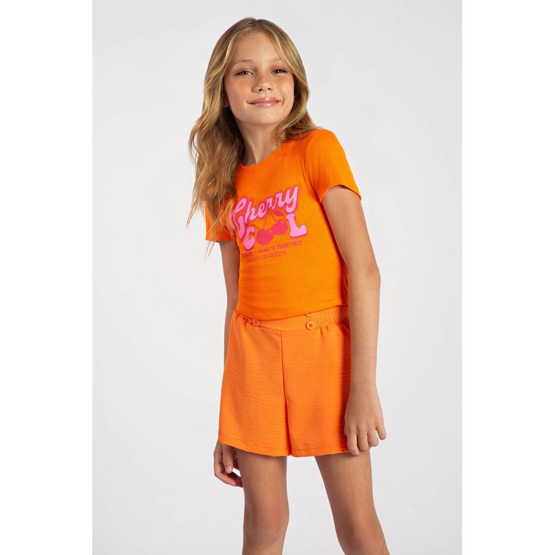 T-Shirt-Cherry-Cool-Menina-Acostamento-Kids