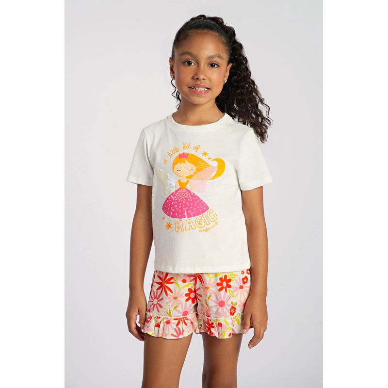 T-Shirt-Princess-Menina-Acostamento-Kids