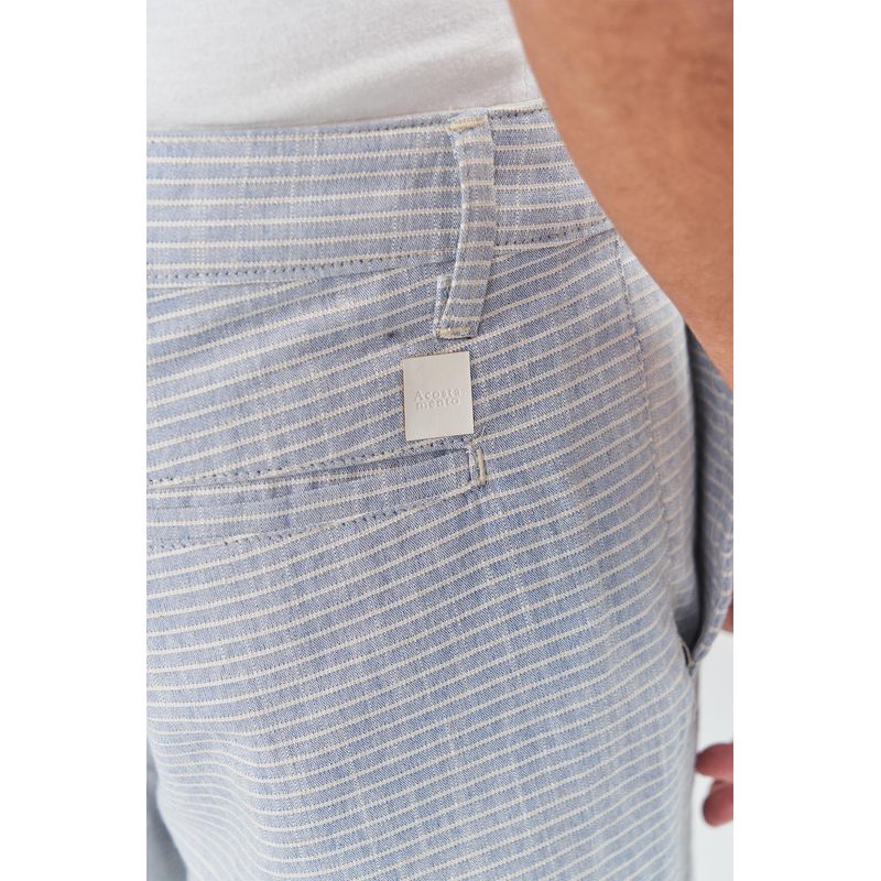 Bermuda-Listrada-Com-Linho-Masculina-Acostamento