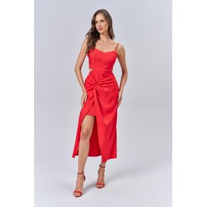 Vestido-Midi-com-Fenda-Feminino-Acostamento