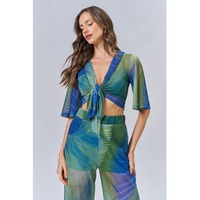 Blusa-Top-Resort-Mescla-Feminina-Acostamento Blusa-Top-Resort-Mescla-Feminina-Acostamento