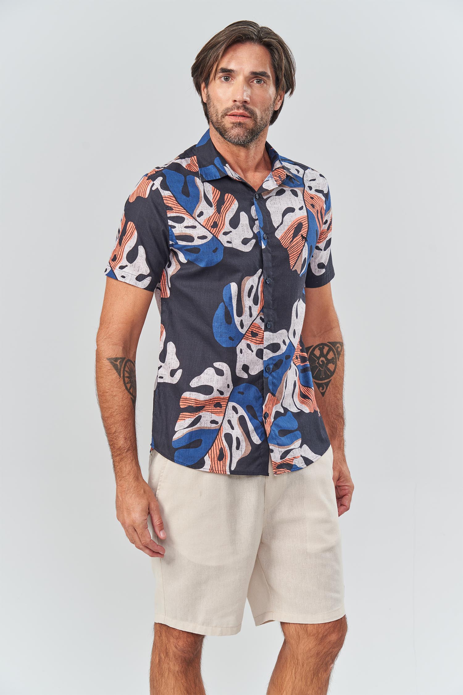 Camisa Monstera Masculina Acostamento