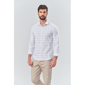 Camisa-Grade-Casual-Masculina-Acostamento Camisa-Grade-Casual-Masculina-Acostamento