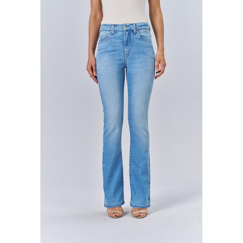 Calca-Jeans-Boot-Cut-Mesclada-Feminina-Acostamento