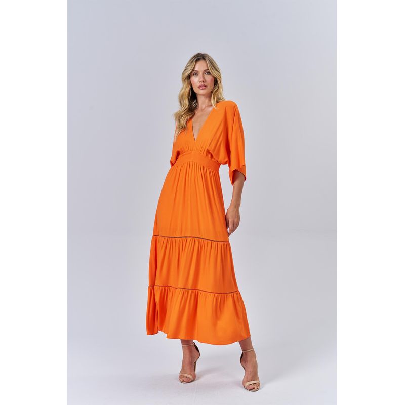 Vestido-Longo-Camadas-Feminino-Acostamento