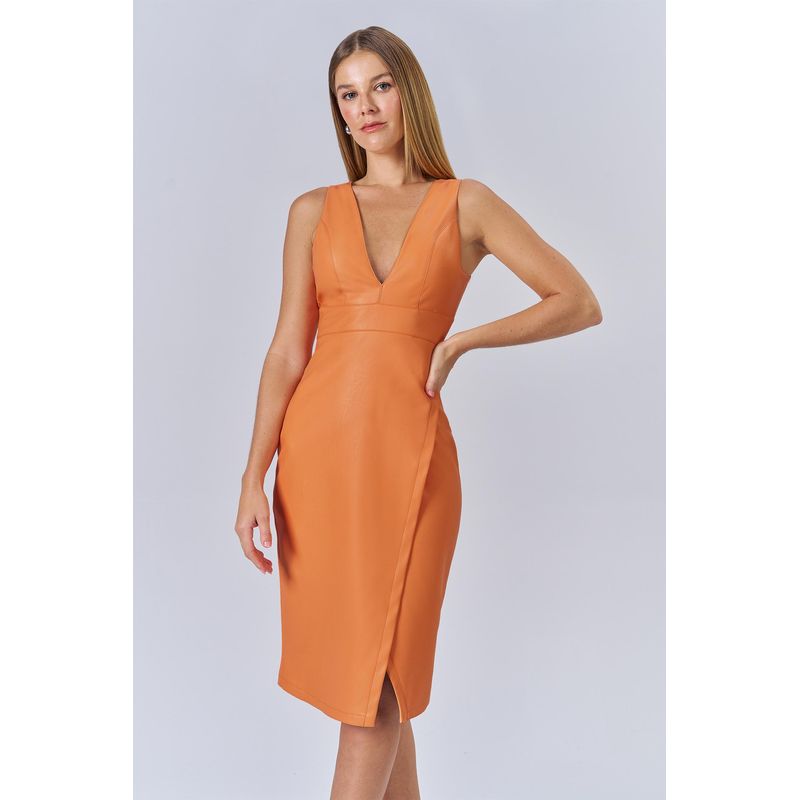 Vestido-PU-Recorte-Lateral-Feminino-Acostamento